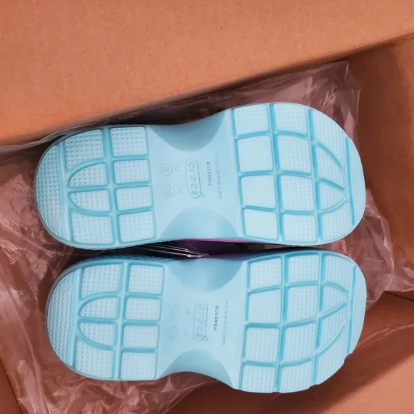 Crocs x Aespa New Lined Stomp Clogs Lilac Blue Men's 8 / Women's 10 NWT - Picture 9 of 15